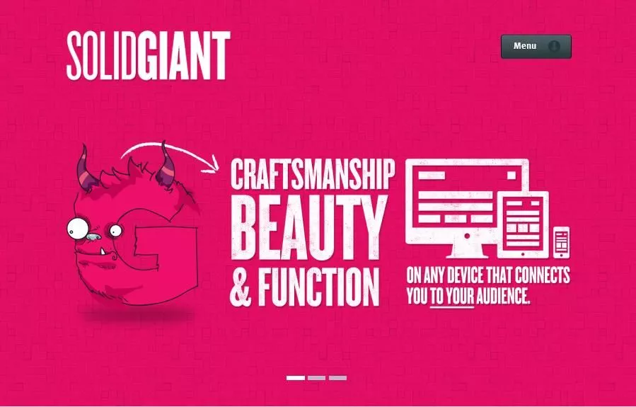 pink website designs