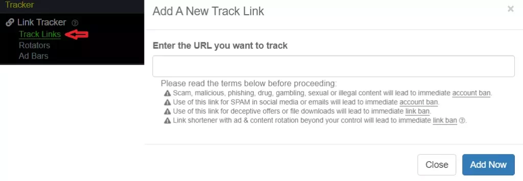leadsleap link tracker